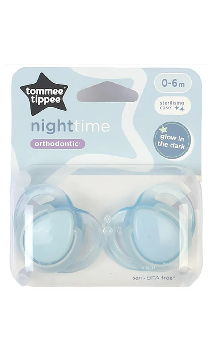 Night Time Soother 2-PK Tommee Tippee 0-6M - 433380 - Image 2