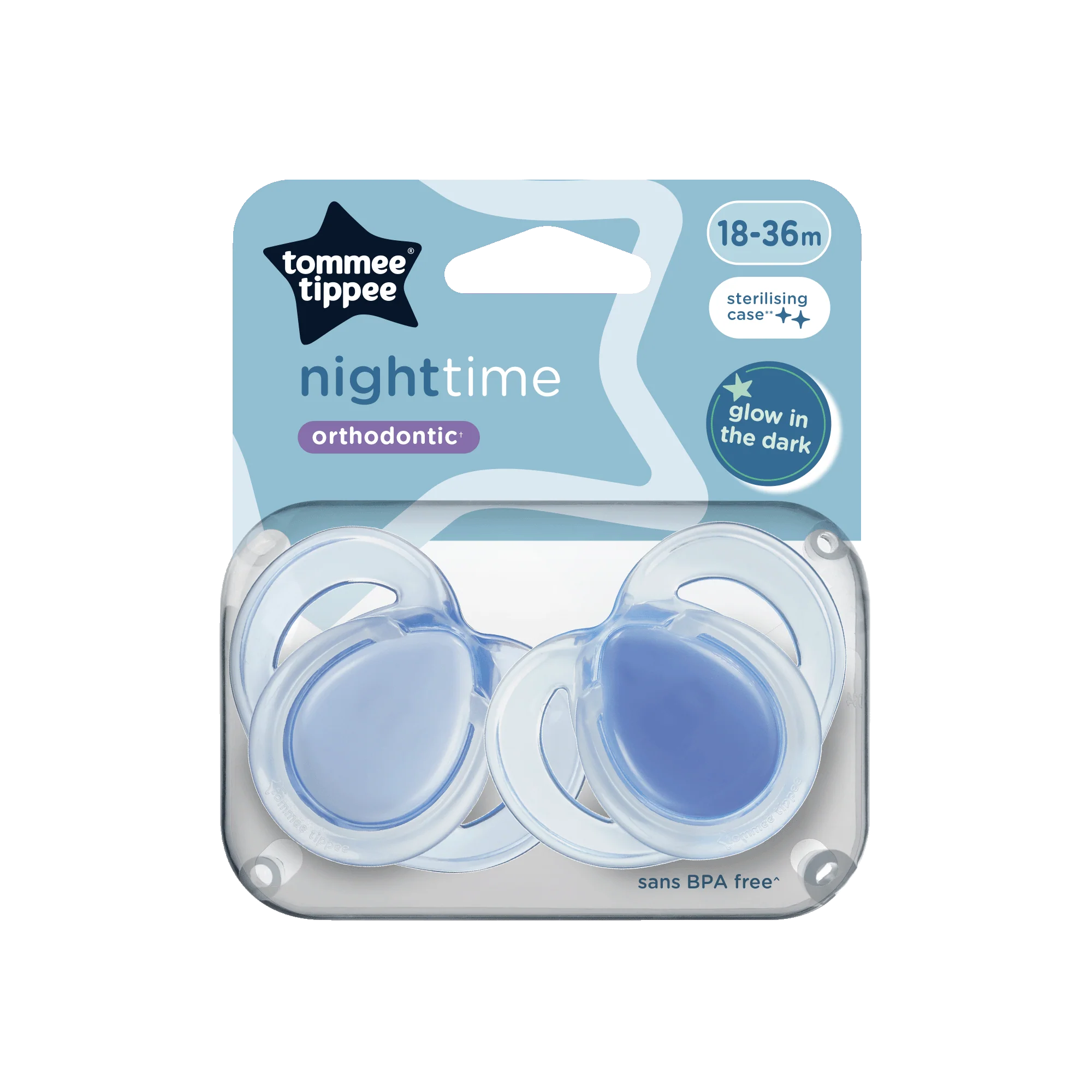 Night Time Soother 2-PK Tommee Tippee 18-36M - 433400 - Image 2