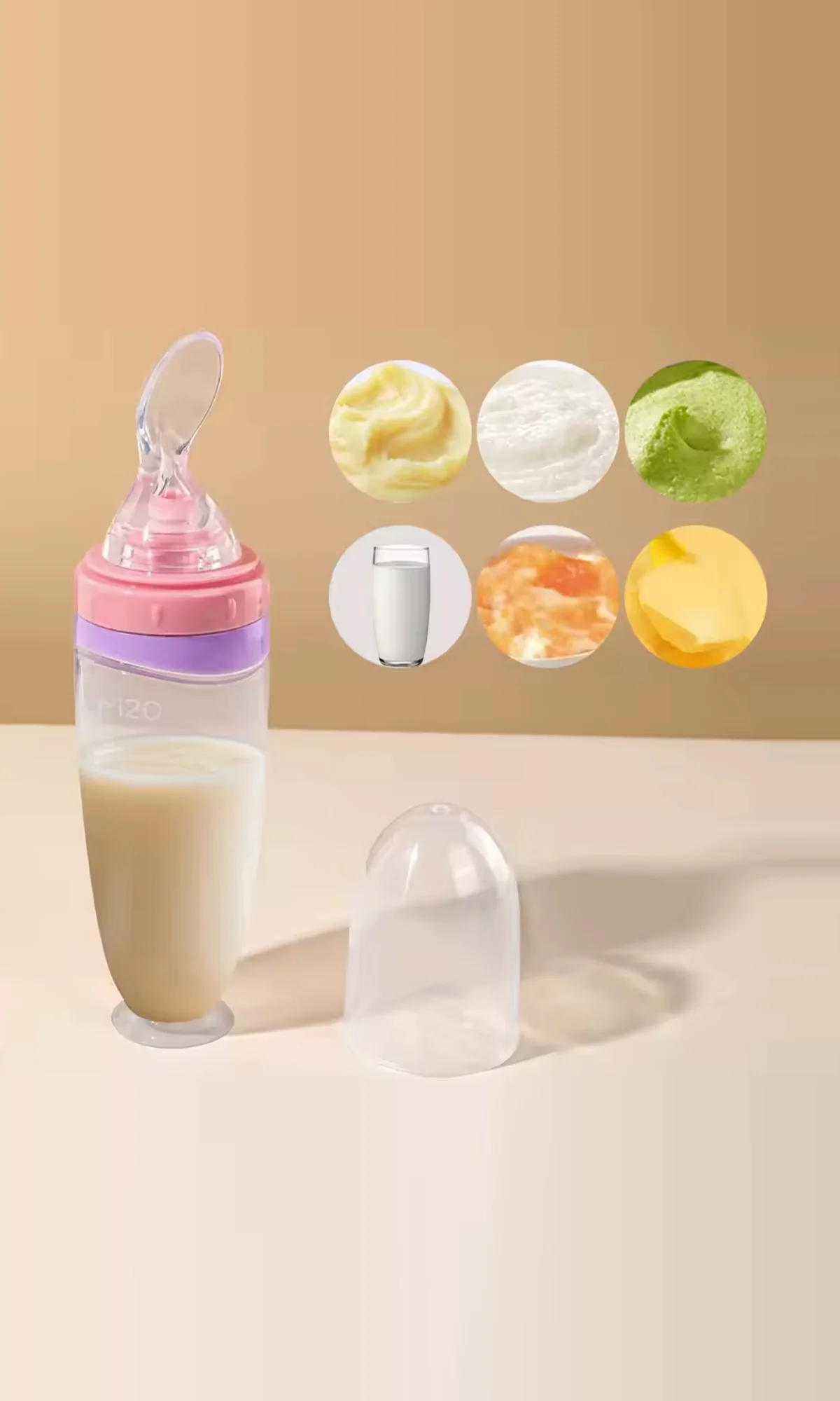 2-in-1 Silicone Spoon Feeder Bottle - Image 2