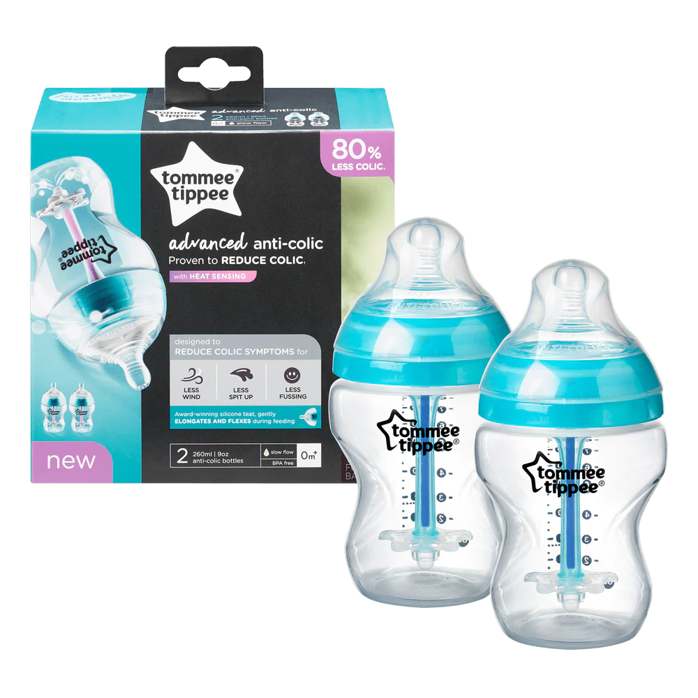 260ML/9OZ 2-PK Adv Anti Colic Bottle Tommee Tippee 422525 - Image 2