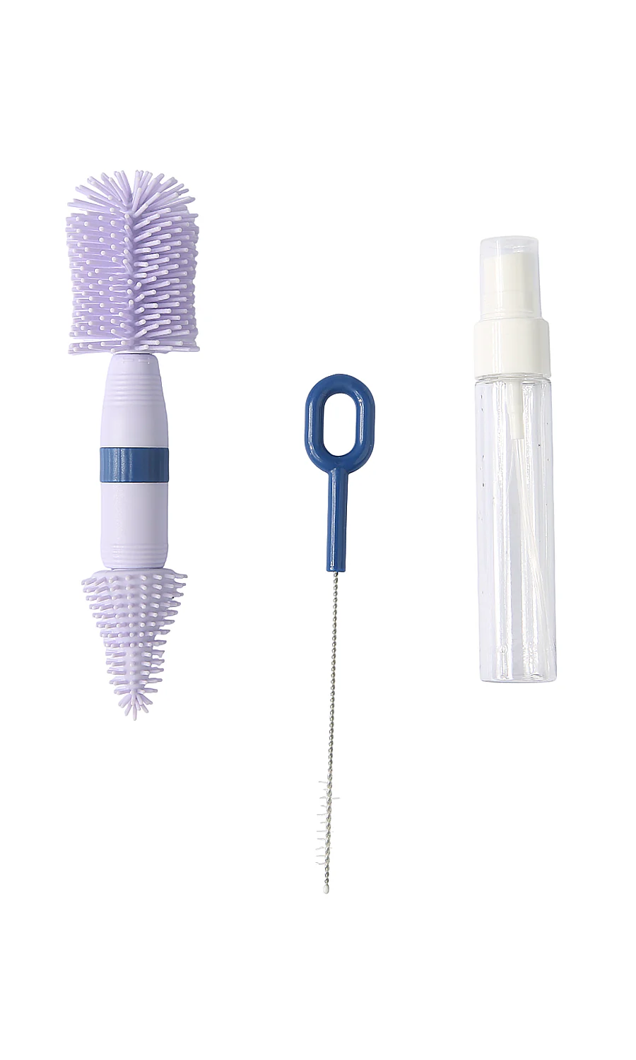 3-piece Travel Silicone Bottle Brush Set - Image 6