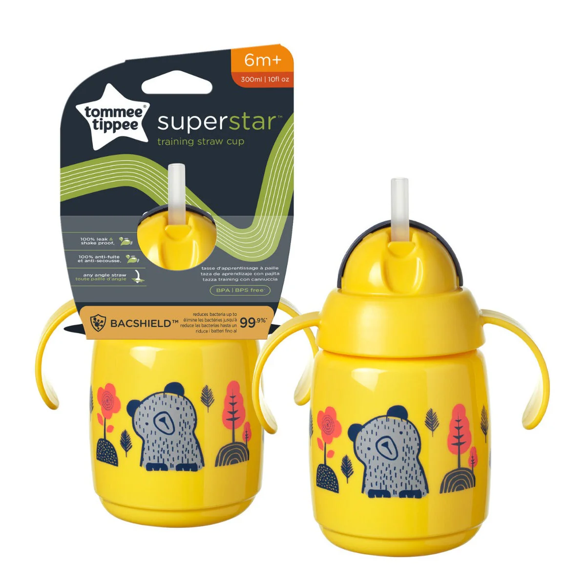 TRNR Straw Cup AL IL Yellow 1X Tommee Tippee 300ML - 447831 - Image 6