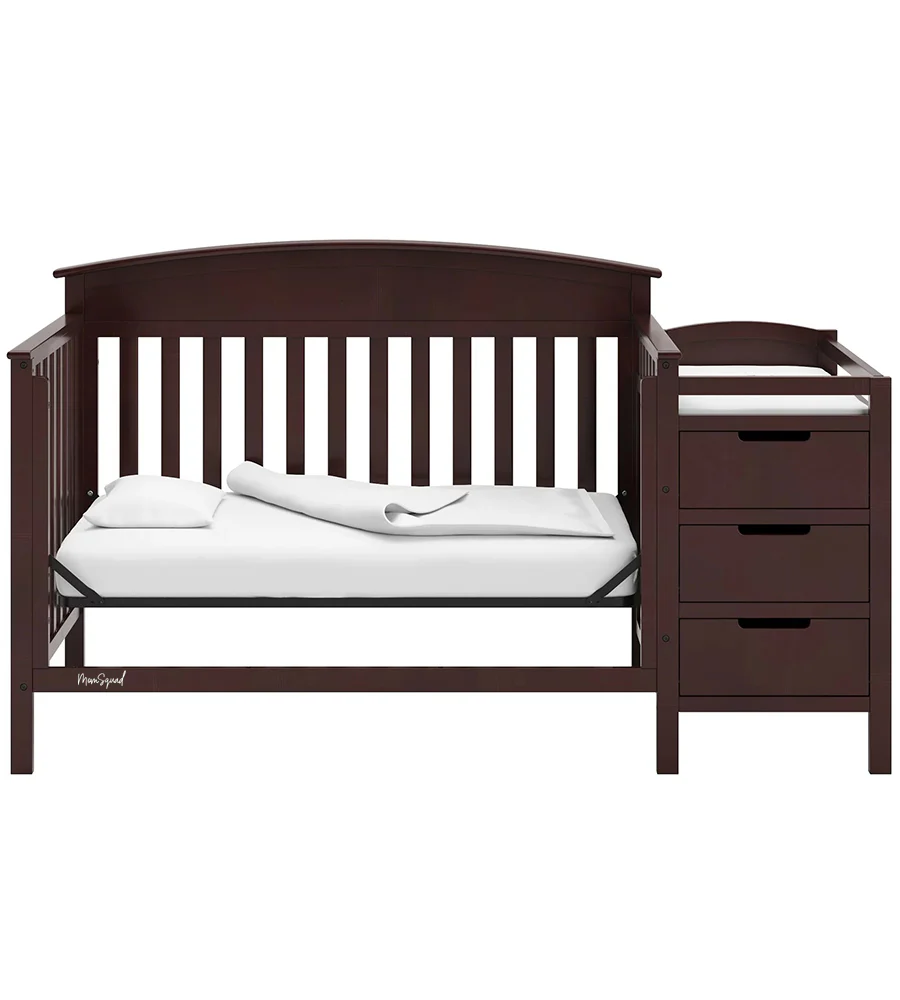 4-in-1 Convertible Baby Crib and Changer (Expresso) - Image 3