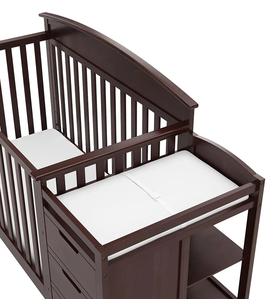 4-in-1 Convertible Baby Crib and Changer (Expresso) - Image 5