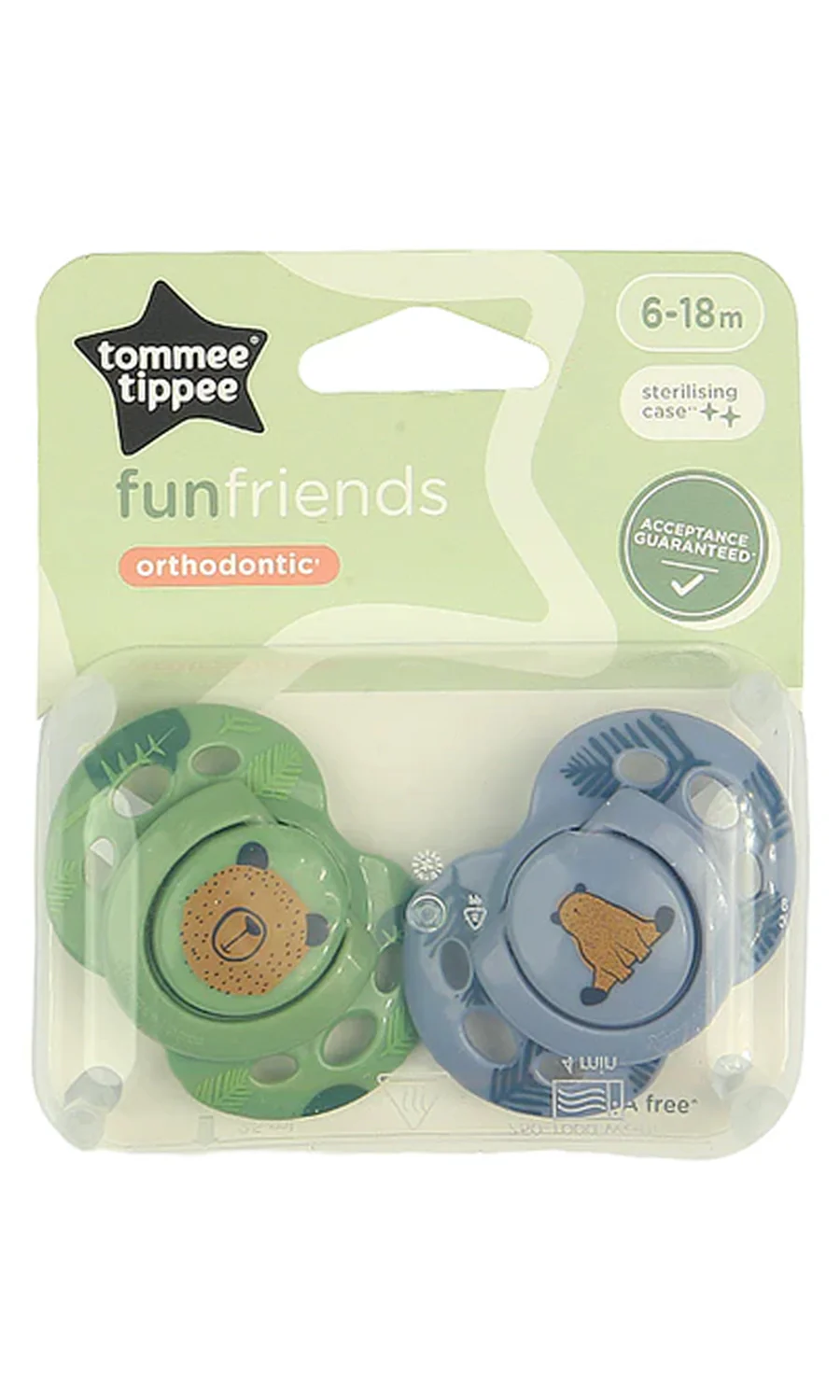 Closer to Nature Orthodontic Soothers Pack Of 2 6-18M - 433358 - Image 2