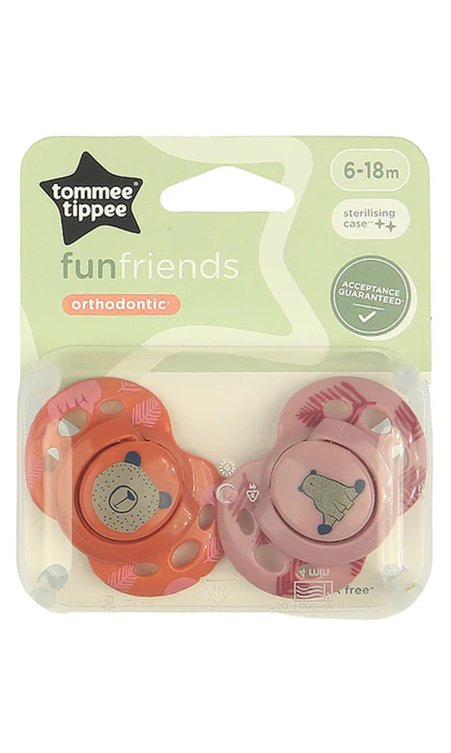Closer to Nature Orthodontic Soothers Pack Of 2 6-18M - 433358 - Image 2