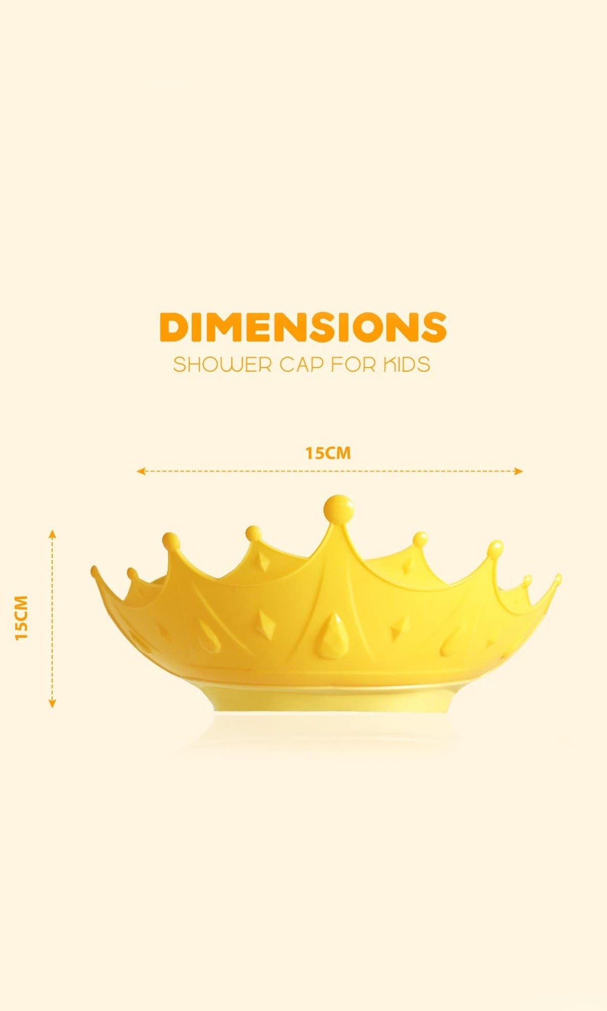 Adjustable Crown Baby Shower Cap - Image 5