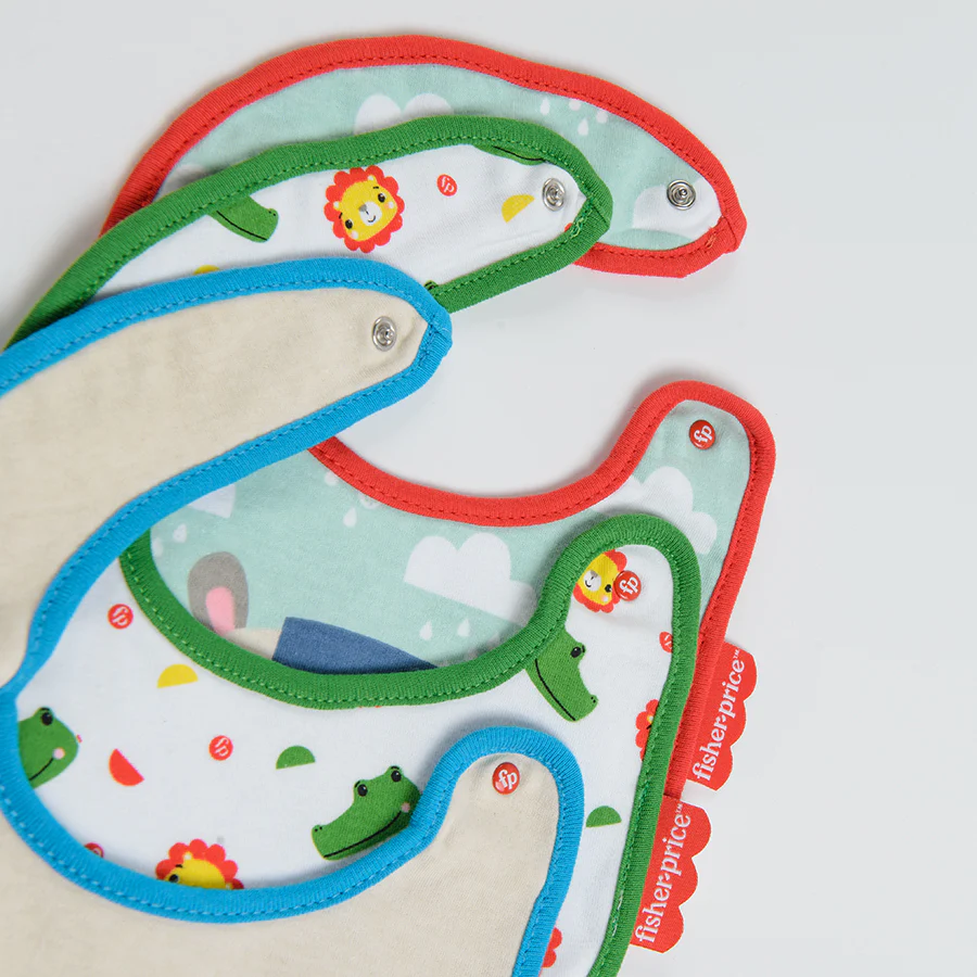 Baby Bib Mix Animals Fisher Price Set 3 Pcs CC LTB2403144 00 - Image 5