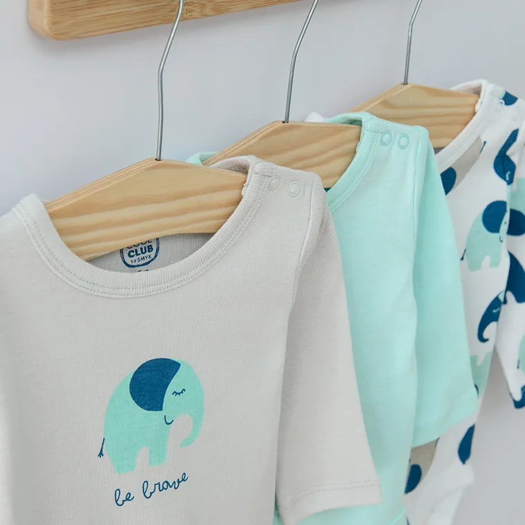 Baby Bodysuit With Long Sleeves Mix Set 3 Pcs CUB2500908-00 - Image 2