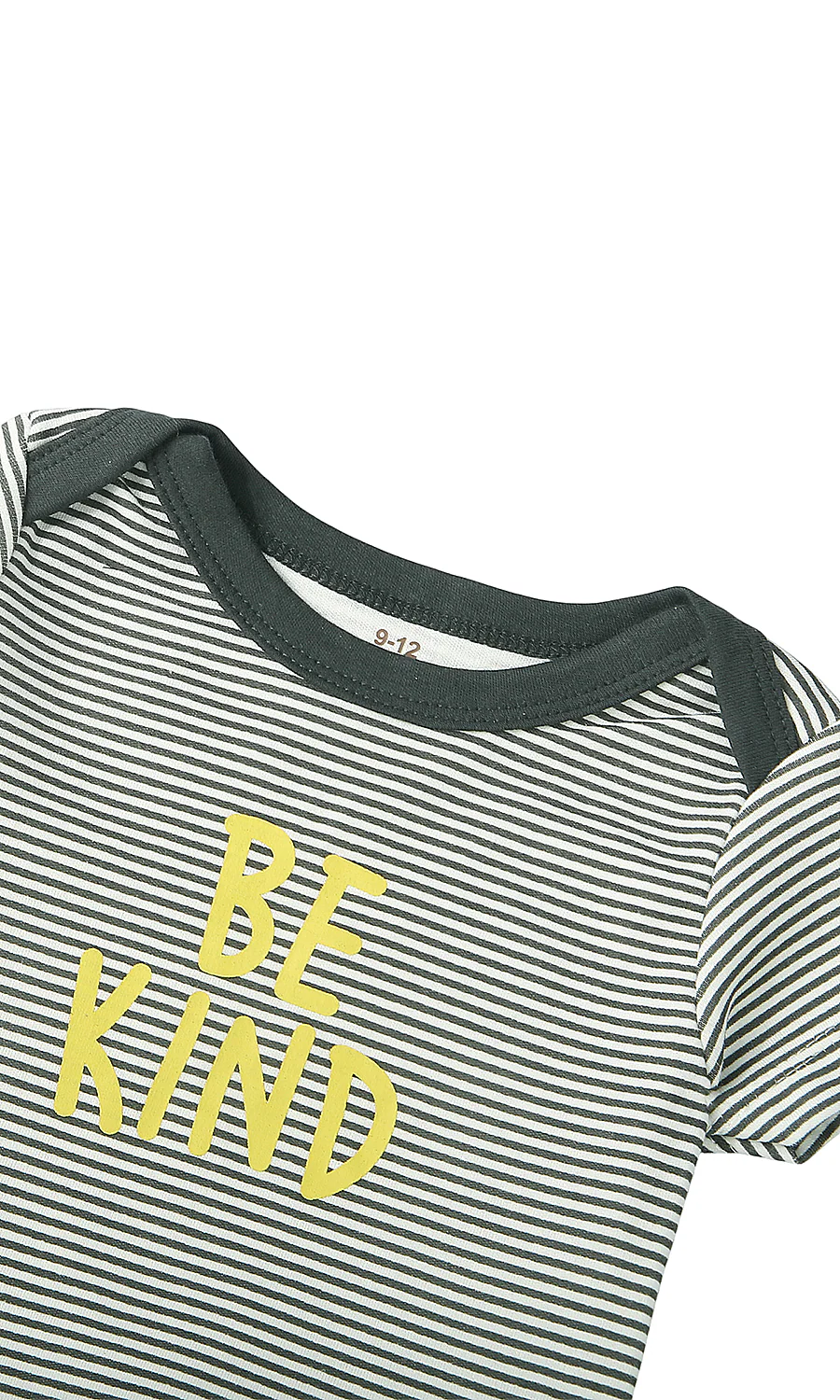 Baby Boys 3 Piece Suit Black White Stripe Slogan Print - Image 3