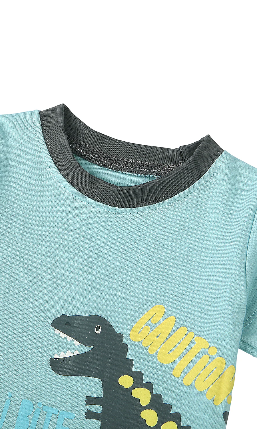 Baby Boys 3 Piece Suit Mint Dinosaur Print - Image 5