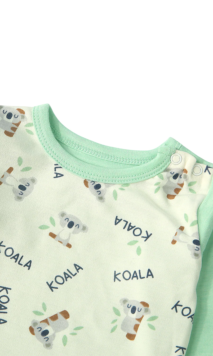 Baby Boys 3-Piece Suit Mint Green Koala Print - Image 3