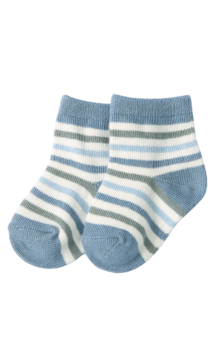 Baby Boys 4 Piece Suit White Multi Stripe Henley Bodysuit Blue Cargo Shorts Bucket Hat Socks Set - Image 5