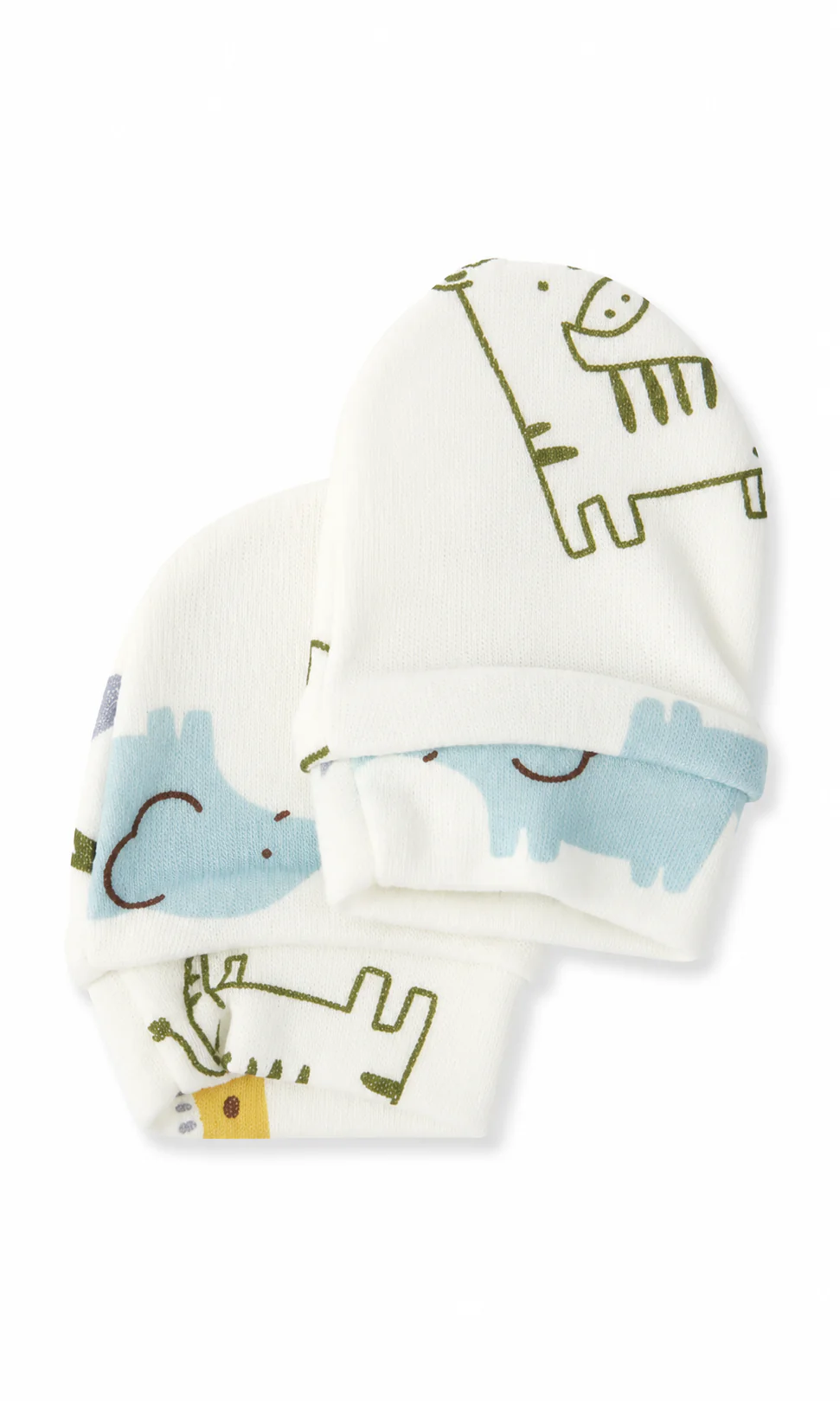 Baby Boys 5-Piece Gift Set Sky Blue Safari Animal Print - Image 6