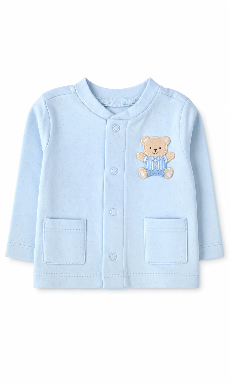 Baby Boys 7-Piece Gift Set Ice Blue Teddy Bear - Image 2