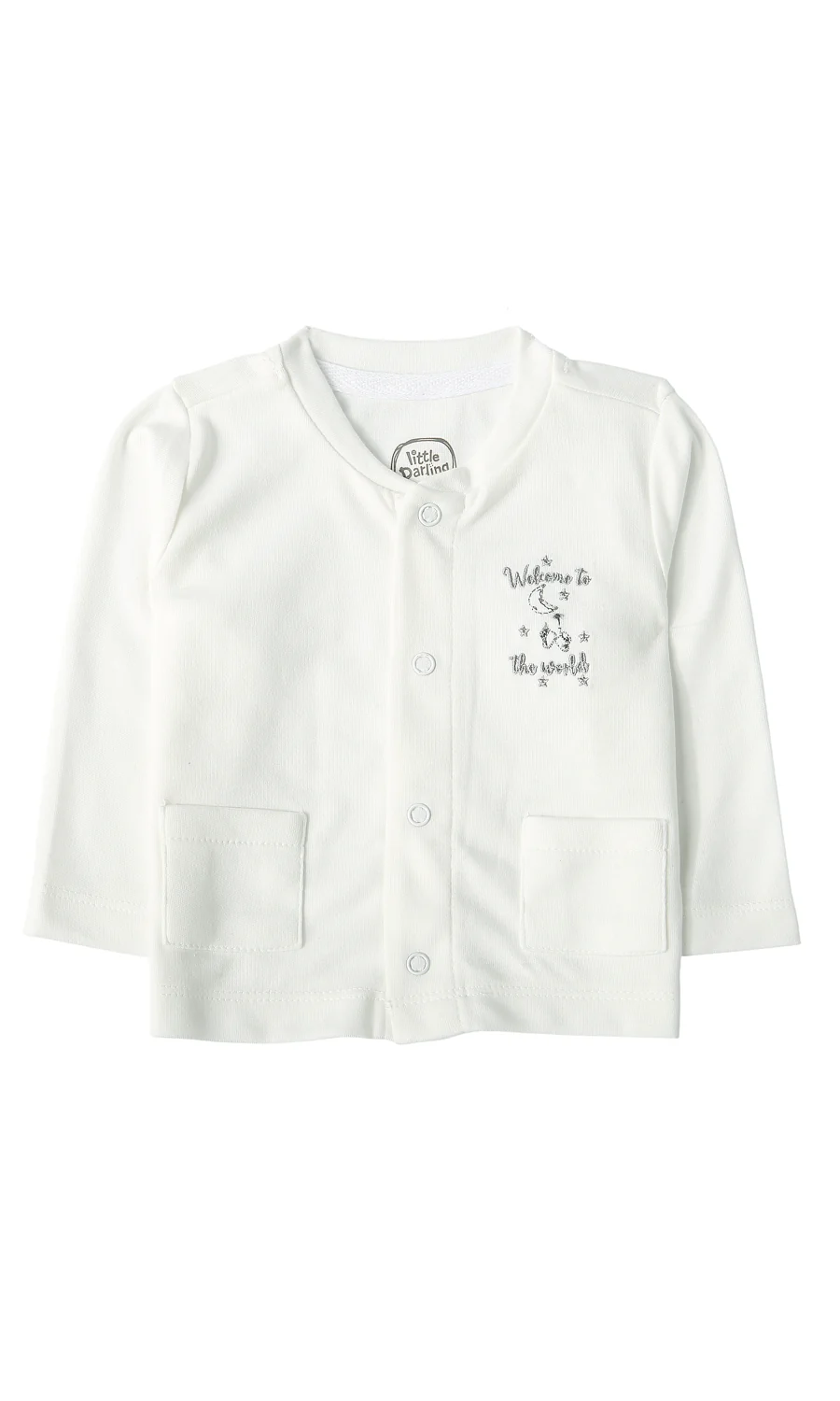 Baby Boys 7 Piece Gift Set White Welcome to the World Print - Image 6