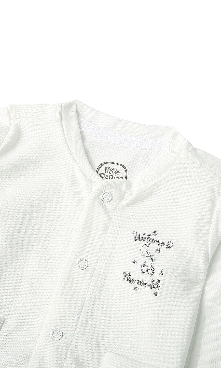 Baby Boys 7 Piece Gift Set White Welcome to the World Print - Image 7