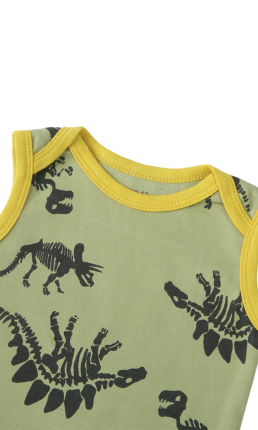 Baby Boys Dinosaur 3-Piece Suit Grey Blue Green - Image 5