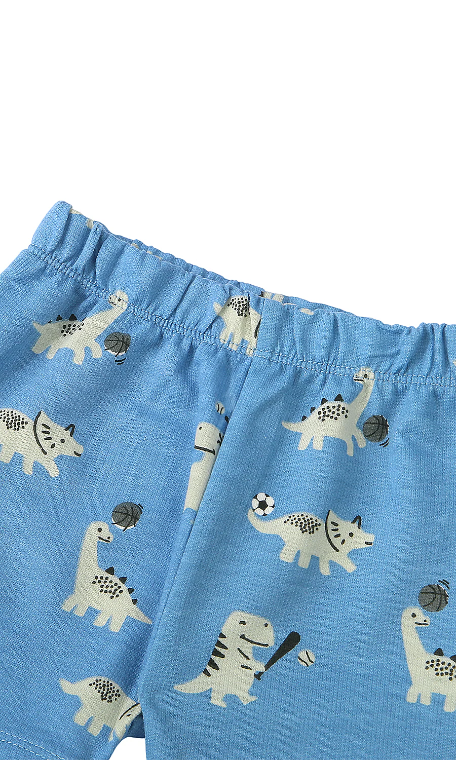 Baby Boys Dinosaur 3-Piece Suit Grey Blue Green - Image 7