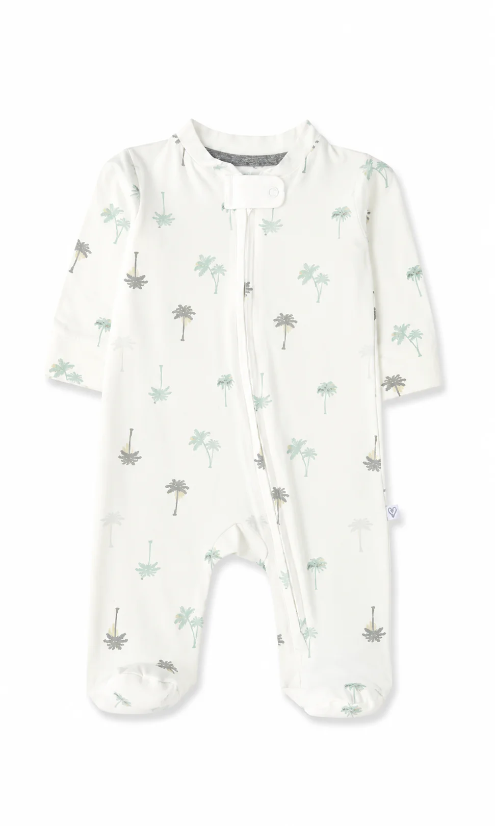 Baby Boys Romper Pack of 2 Mint Green Palm Tree Print - Image 3