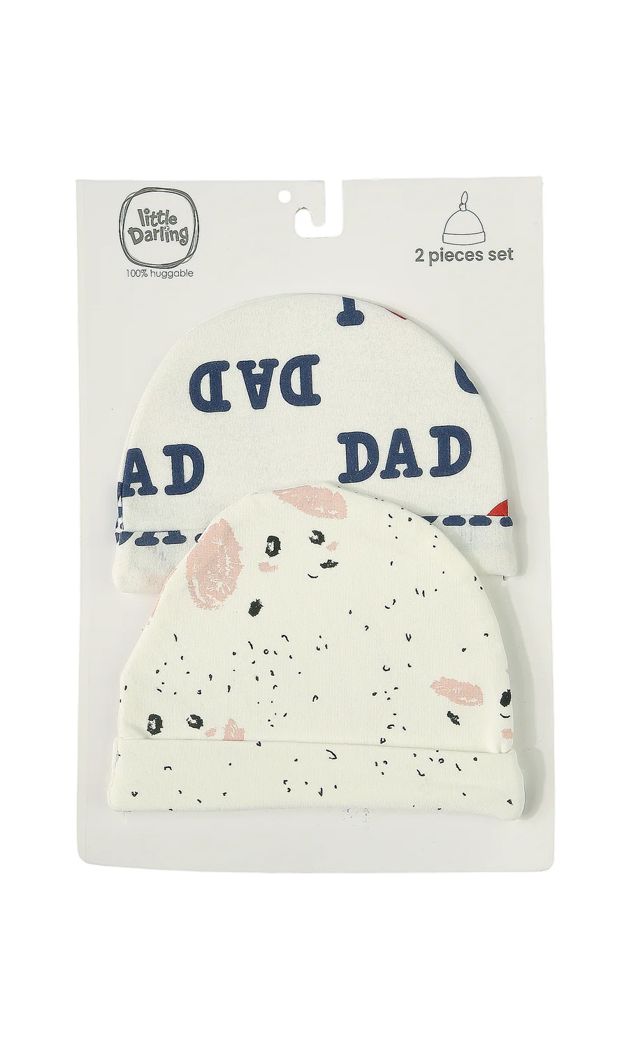 Baby Boys White Cap Set of 2