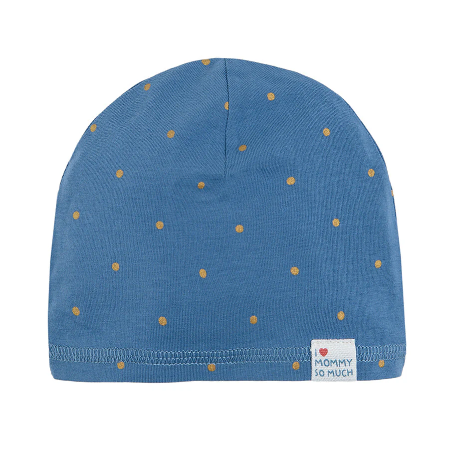 Baby Cap Ecru Blue Set 2 Pcs - Image 4