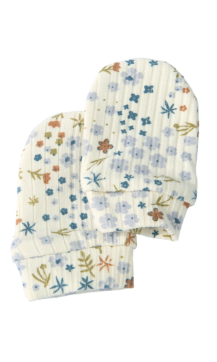 Baby Floral Print Pointelle 6-Piece Gift Set Blue - Image 6