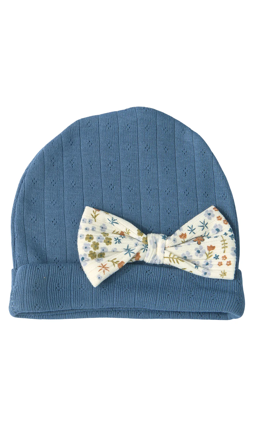 Baby Floral Print Pointelle 6-Piece Gift Set Blue - Image 7