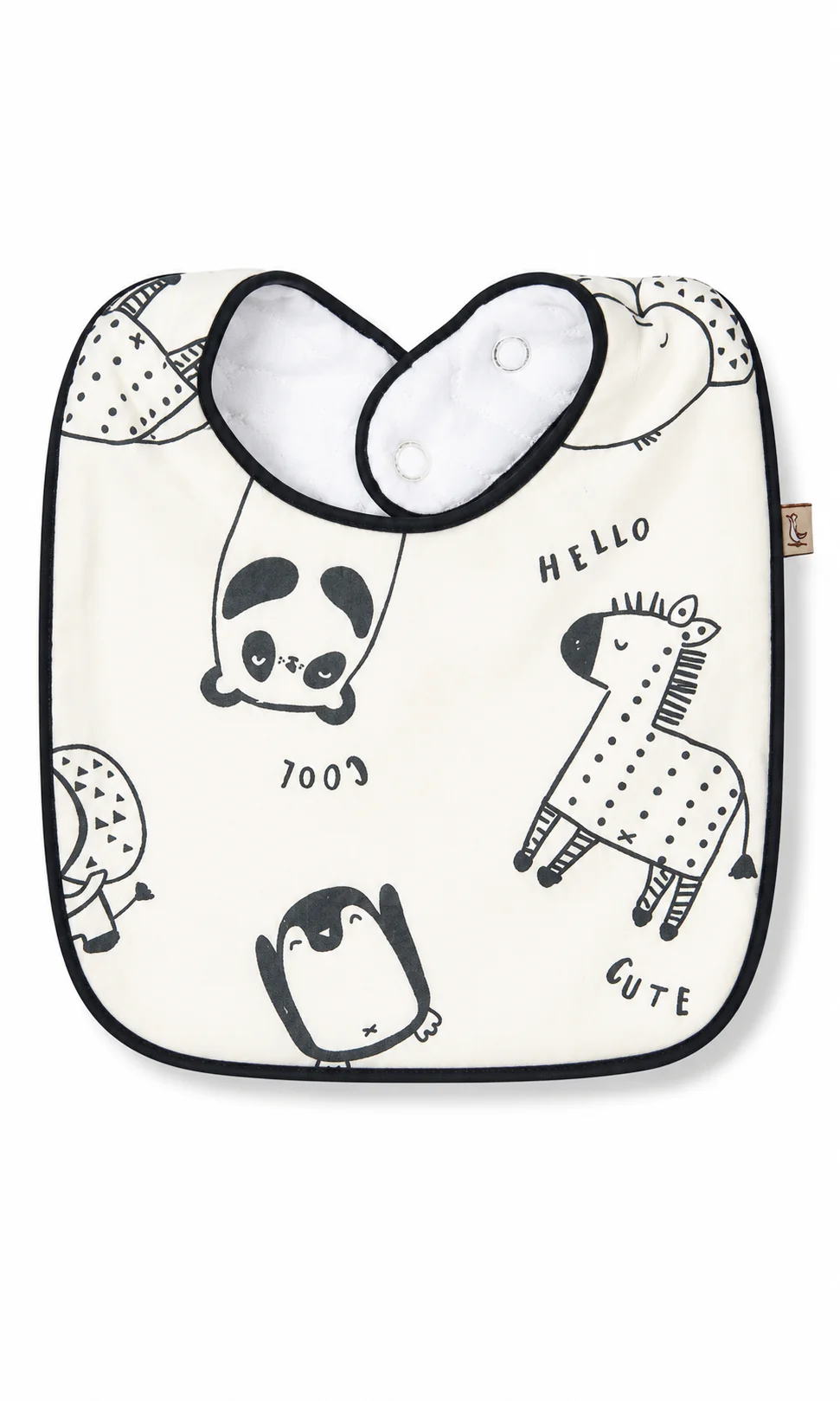 Baby Gift Set White Cartoon Animals Print 6 Piece Newborn Set - Image 5