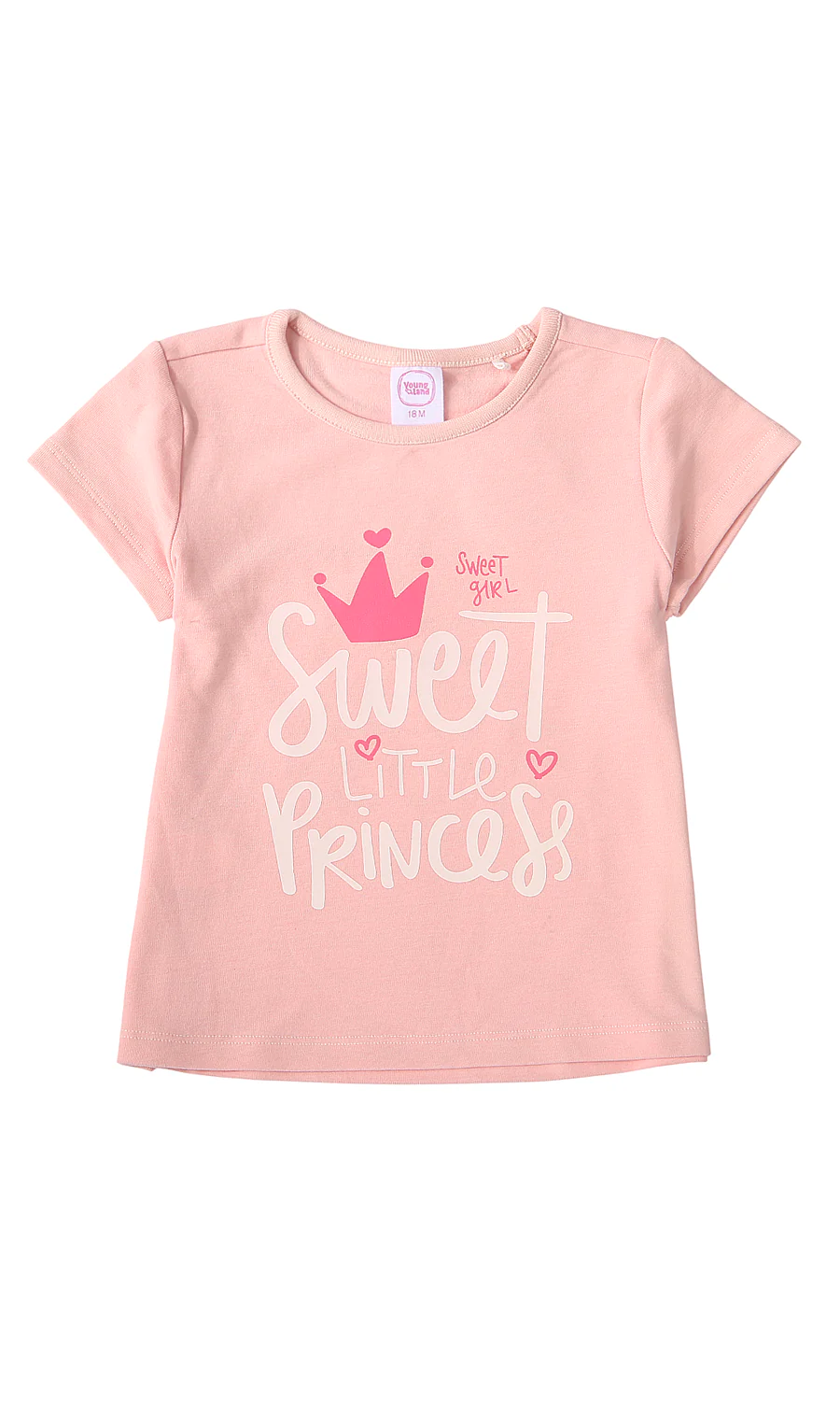 Baby Girls 3 Pcs Summer Suit Peach White Rose Floral Print - Image 5