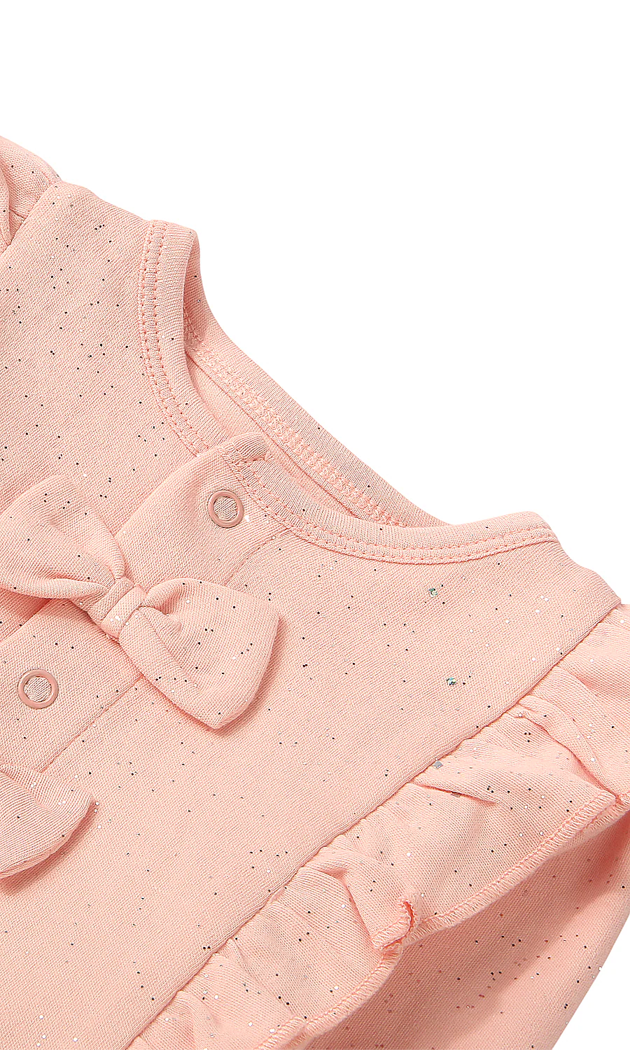 Baby Girls 3 Piece Gift Set Dusty Pink Bow Detail - Image 3