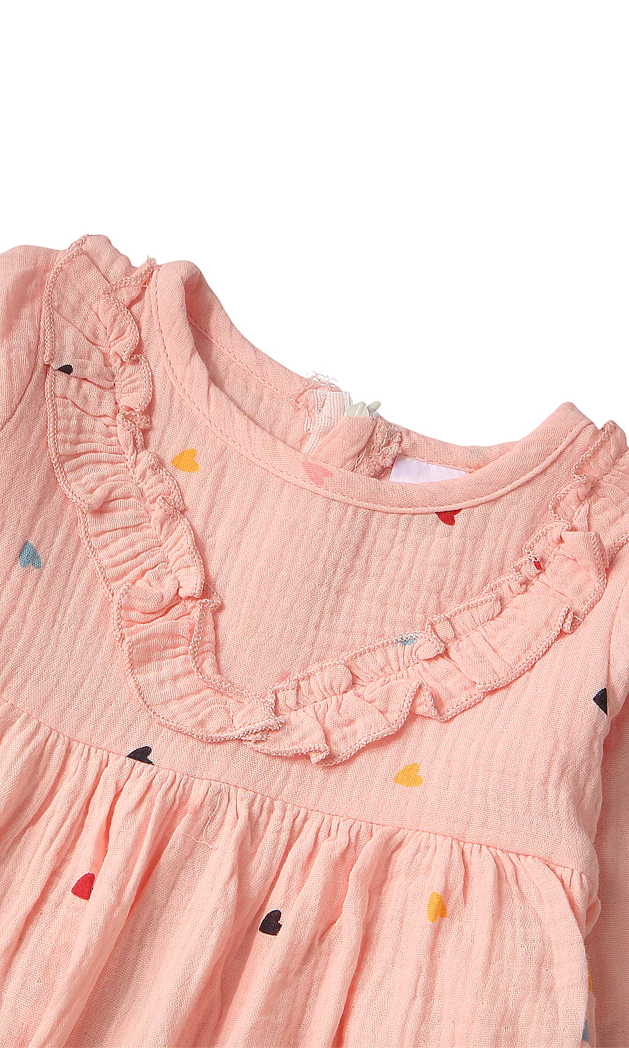 Baby Girls 3 Piece Summer Suit Pink Heart Print - Image 2