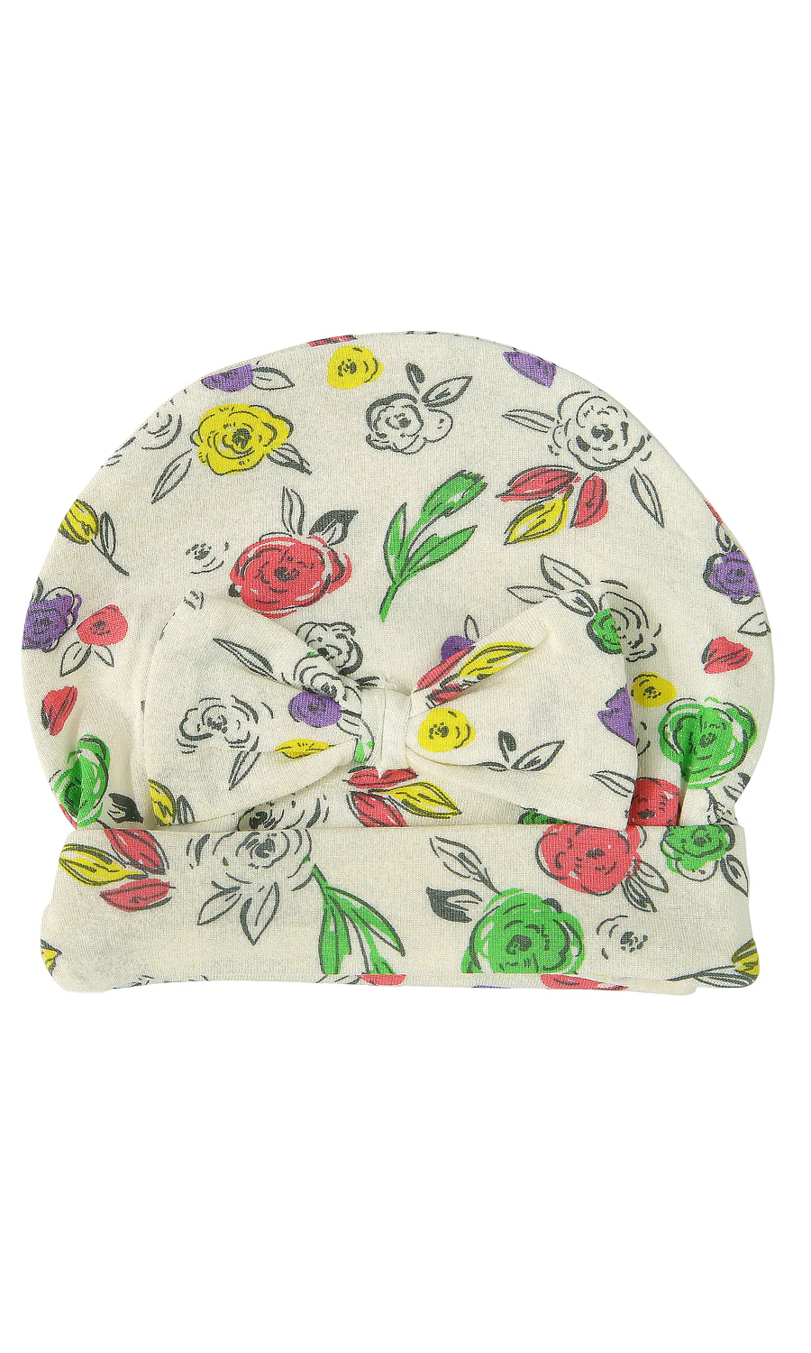 Baby Girls 6 Piece Gift Set Cream Floral Print & Lilac - Image 6