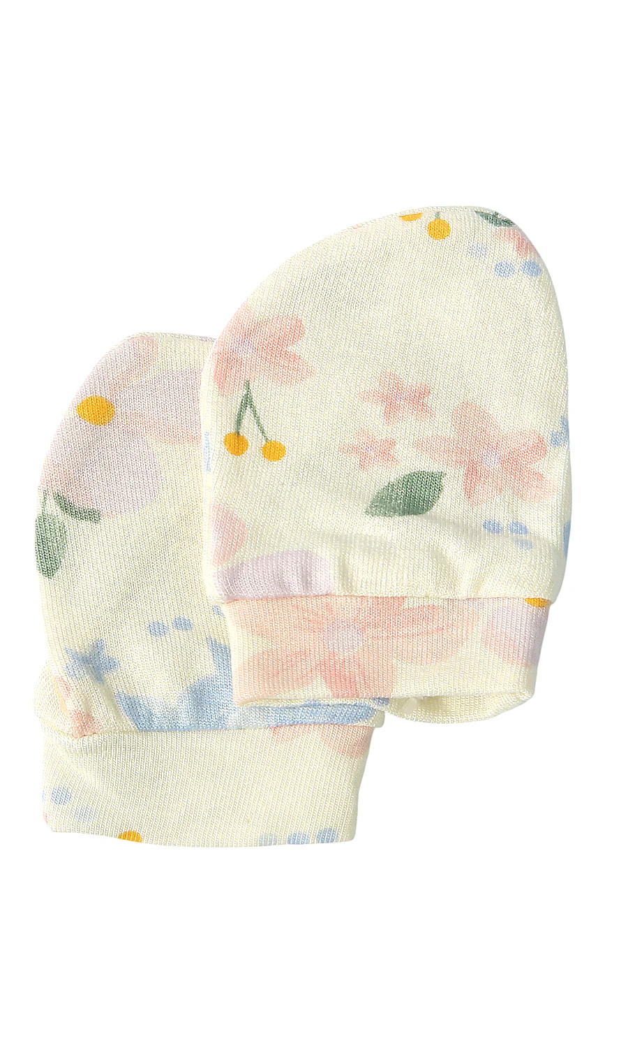 Baby Girls 6-Piece Gift Set Cream & Pink Floral - Image 6