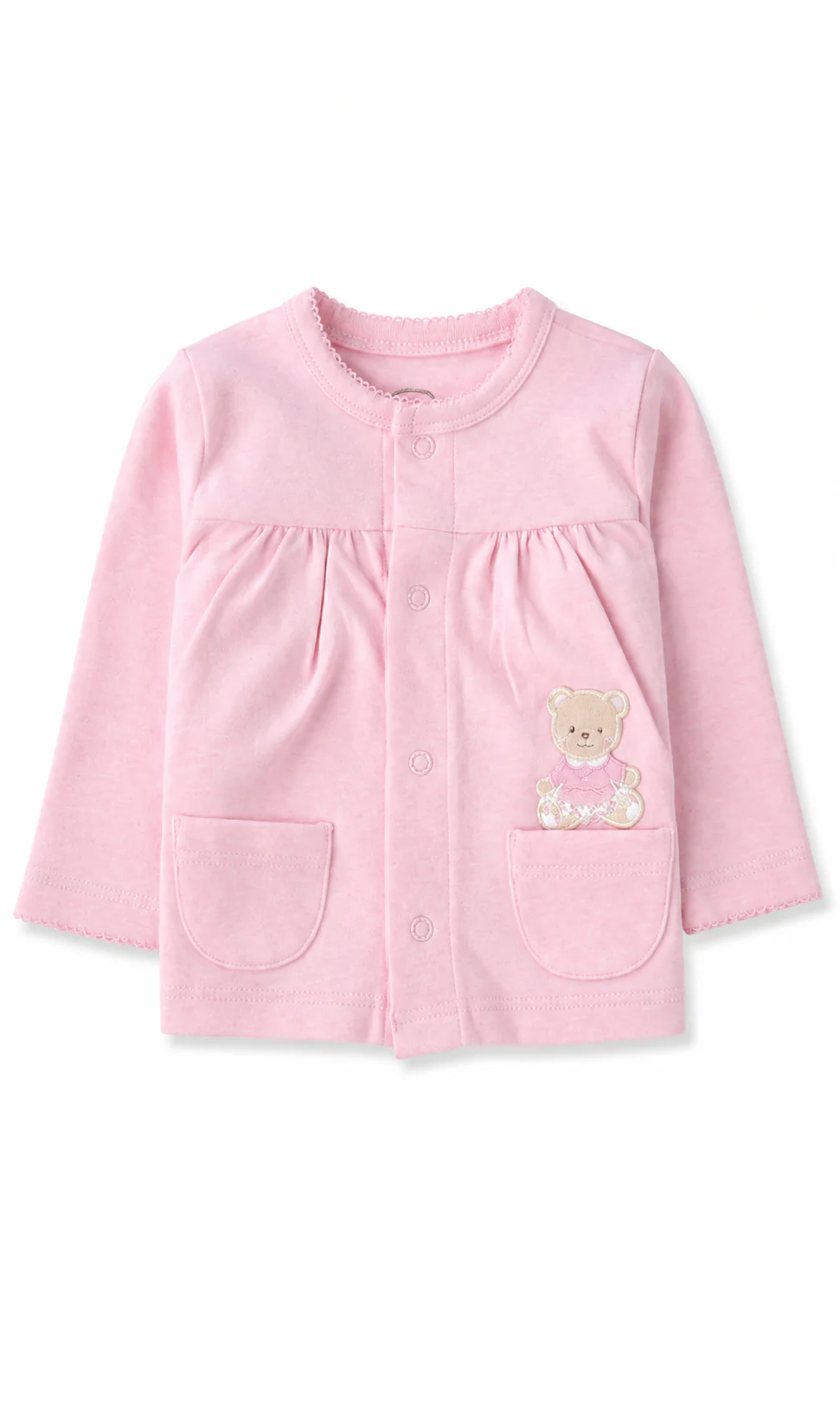 Baby Girls 6-Piece Gift Set Dusty Pink Teddy Bear - Image 3