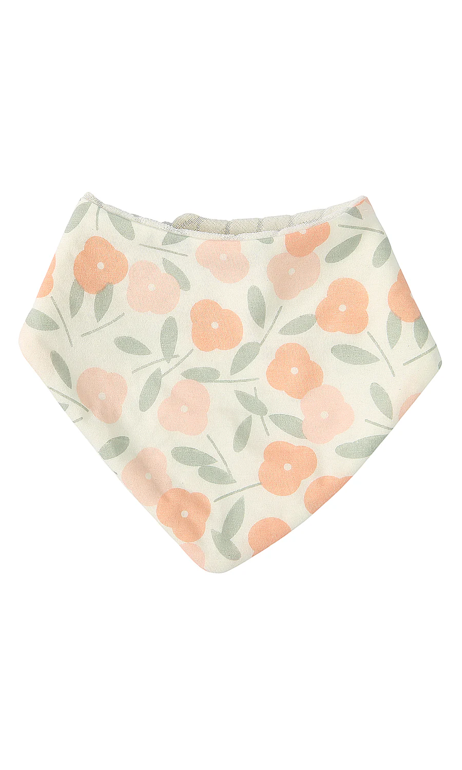 Baby Girls Bandana Bib Set of 2 Pink Floral Print - Image 3