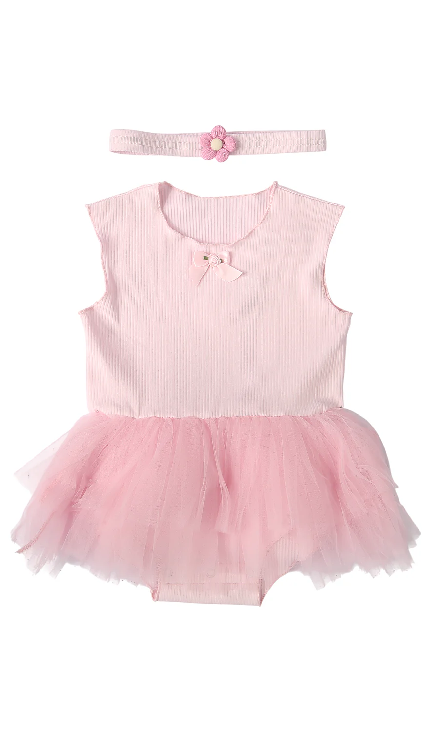 Baby Girls Tutu Romper Frock Baby Pink