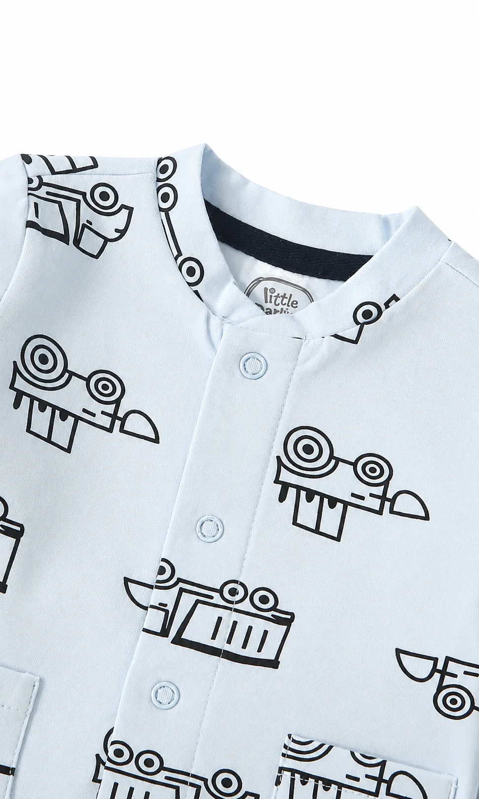 Baby Night Suit Truck Print - Image 2