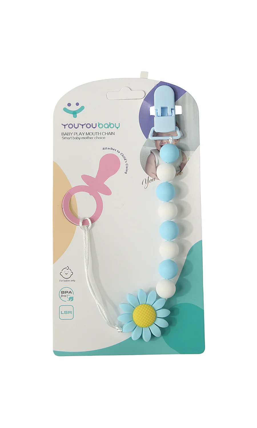 Baby Pacifier Chain and Holder Set