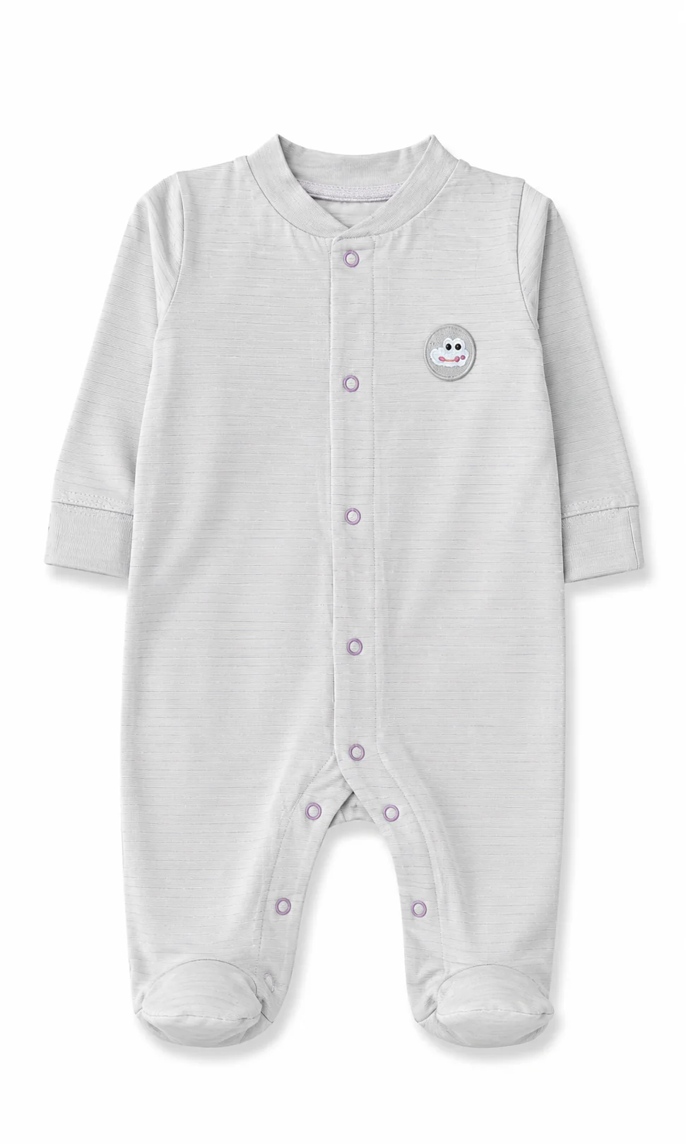 Baby Romper Pack of 2 Grey & Mint Green Solid - Image 2
