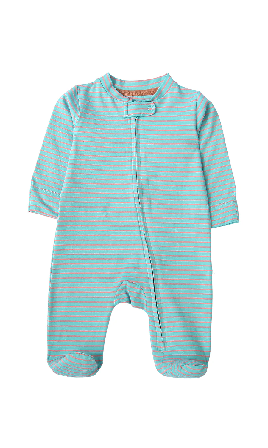 Baby Romper Pack of 2 White Number Print & Mint Striped - Image 5