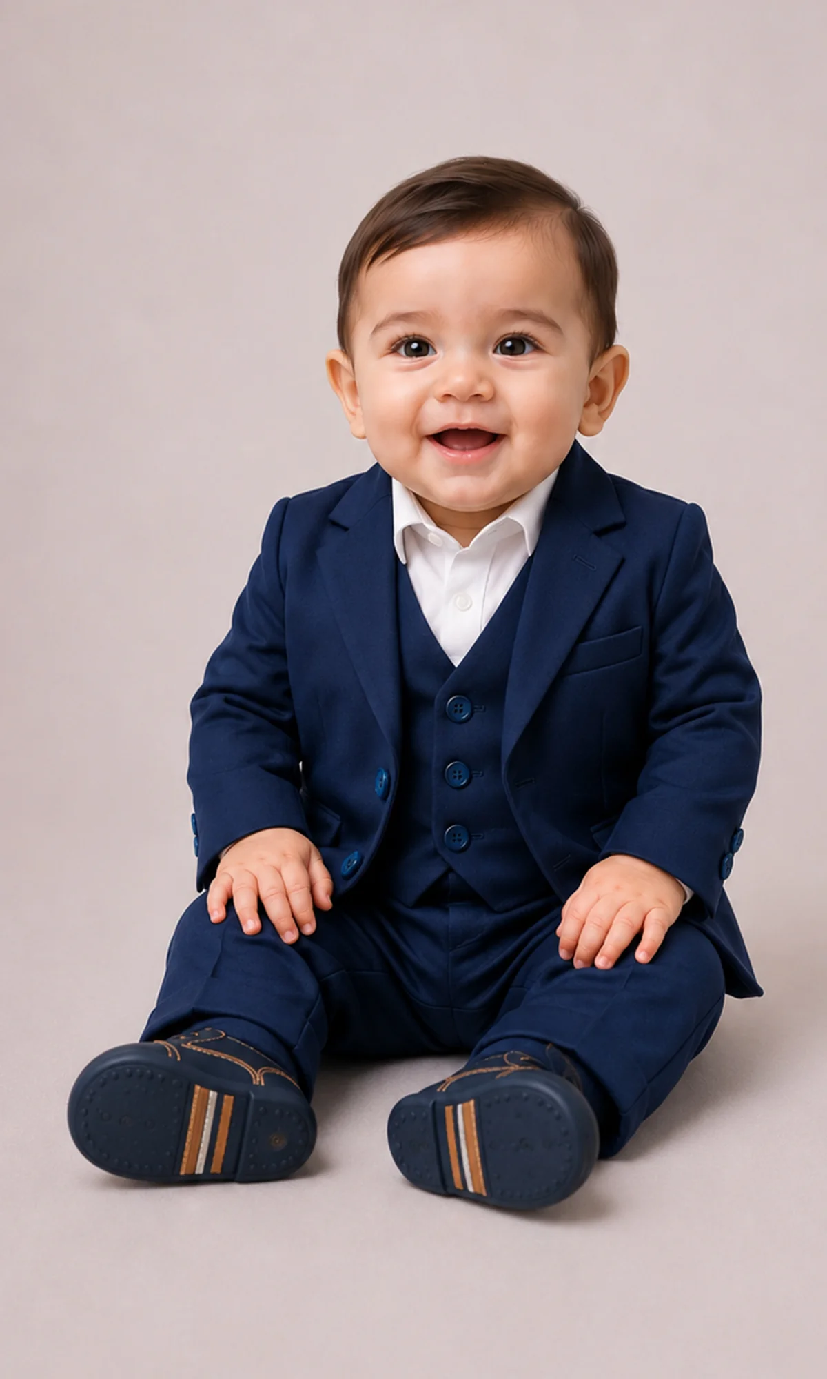 Boys 3 Pcs Coat Suit - 0314077
