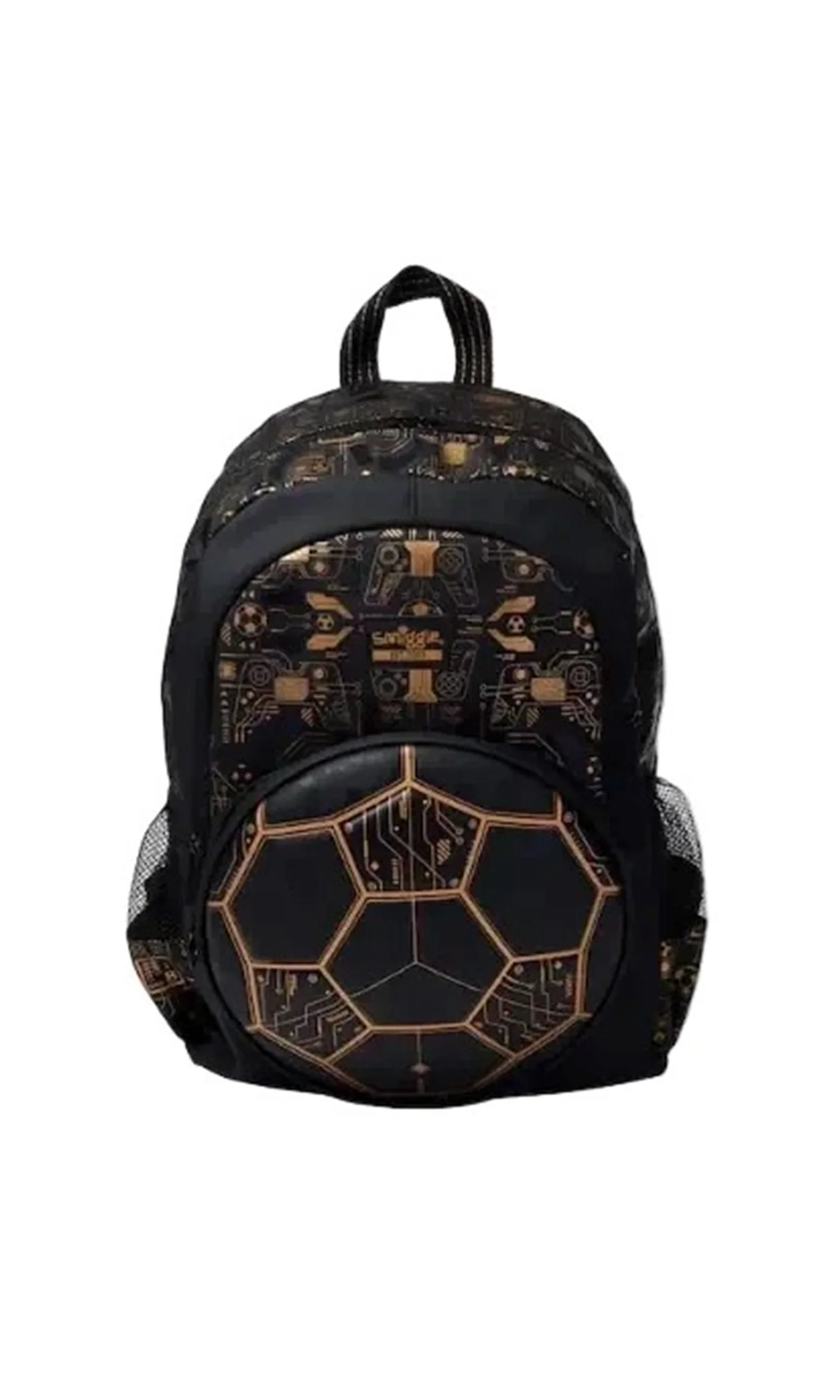School Bag 3D Football Black