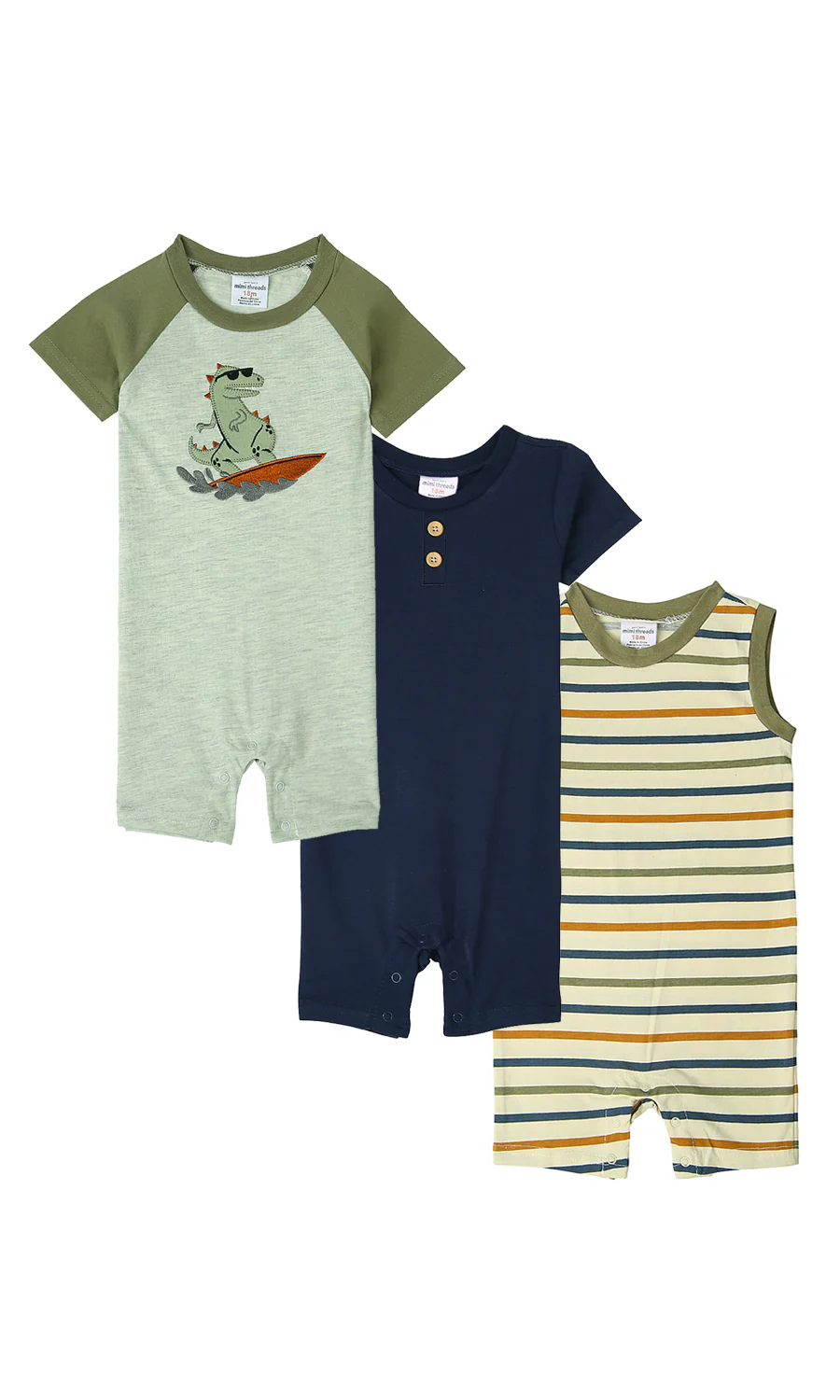 Boys Bodysuit Pack Of 3 - 0308763