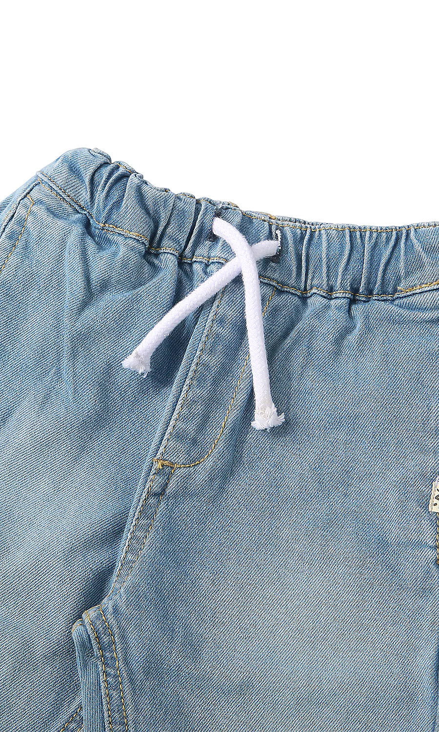 Boys Denim Pants Light Blue Distressed - Image 2