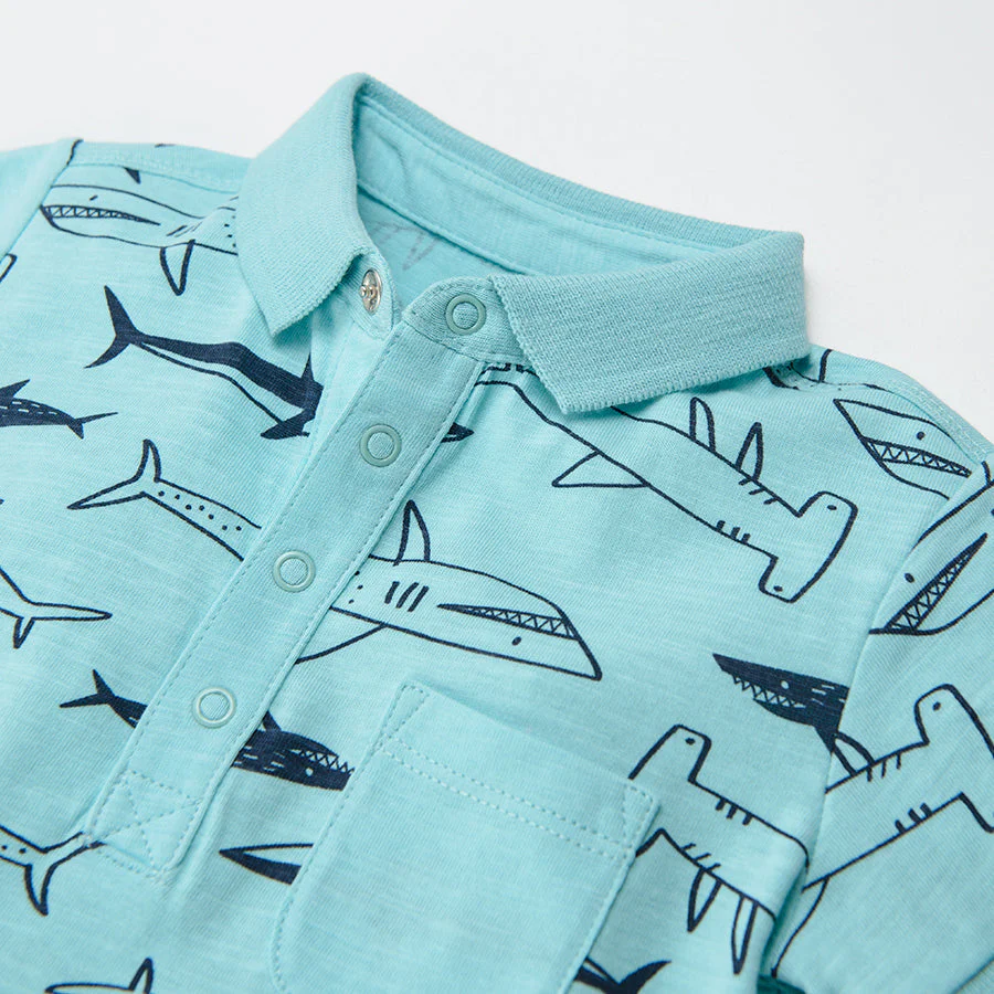 Boy's Half Sleeve Bodysuit CC CCB2401890 - Image 2