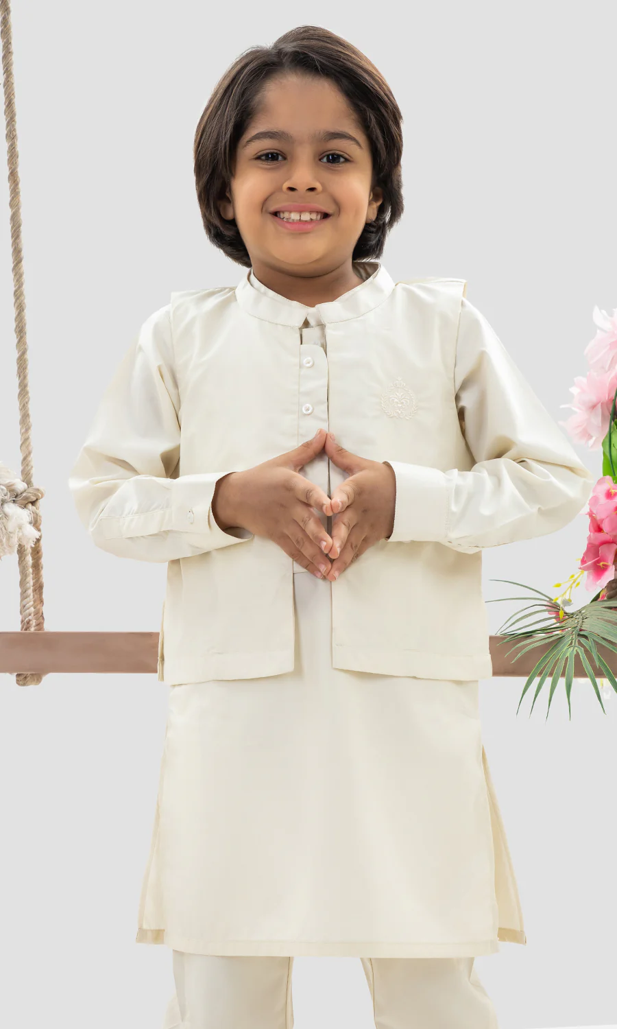Boys Kurta Pajama 3 Pcs - 0304735 - Image 3