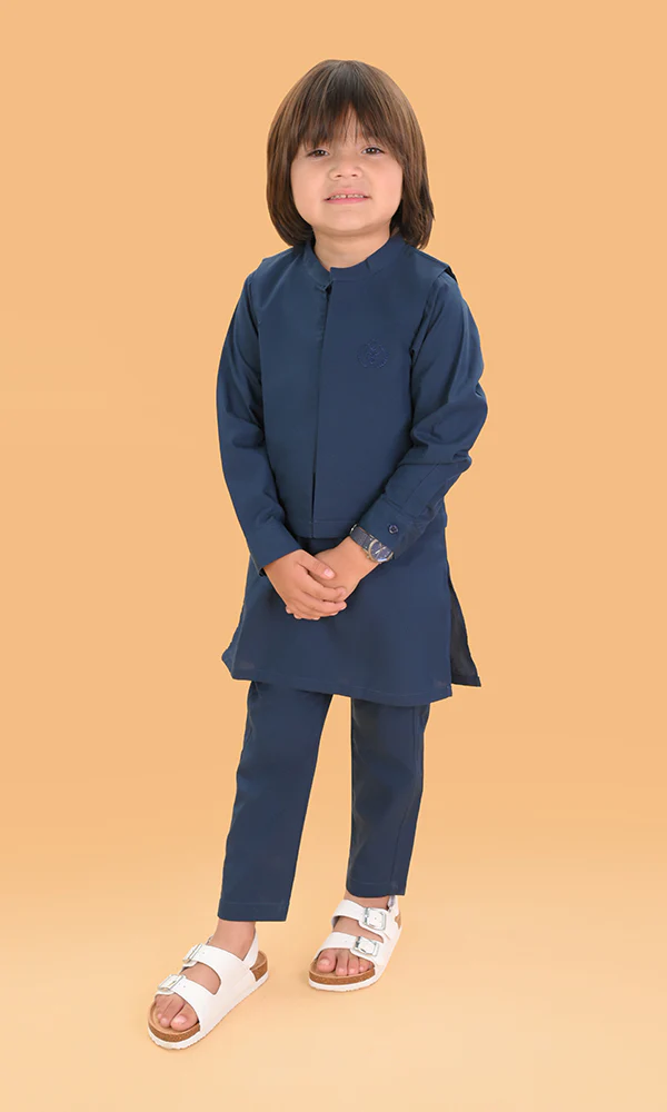 Boys Kurta Pajama 3 Pcs - 0310668