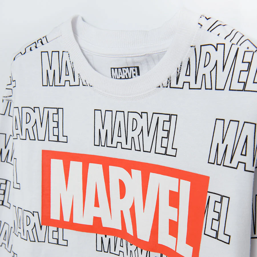 Boy's Long-sleeved Blouse White Marvel Super Heroes - Image 3