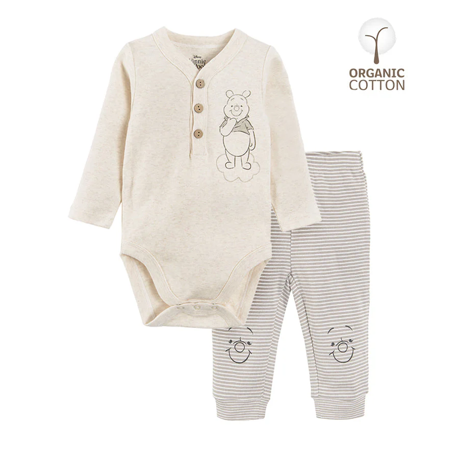 Boy's Organic Cotton Body Suit with Trouser Set of 2 CC LNB2401111 00